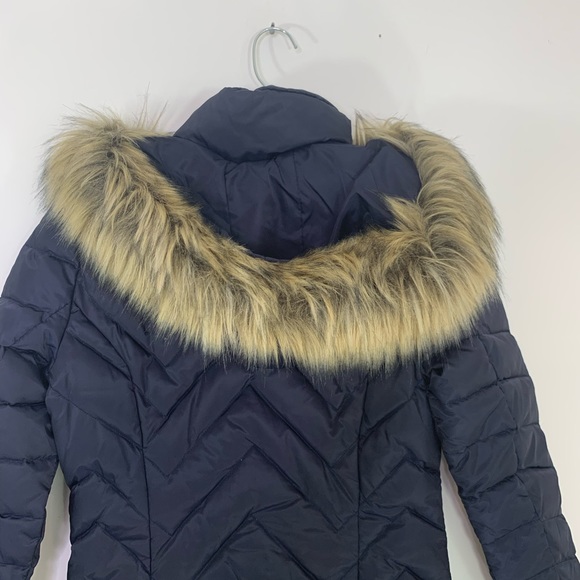 MARC NEW YORK Roxbury Matte Satin Puffer Coat Navy XS NWT - Picture 11 of 15